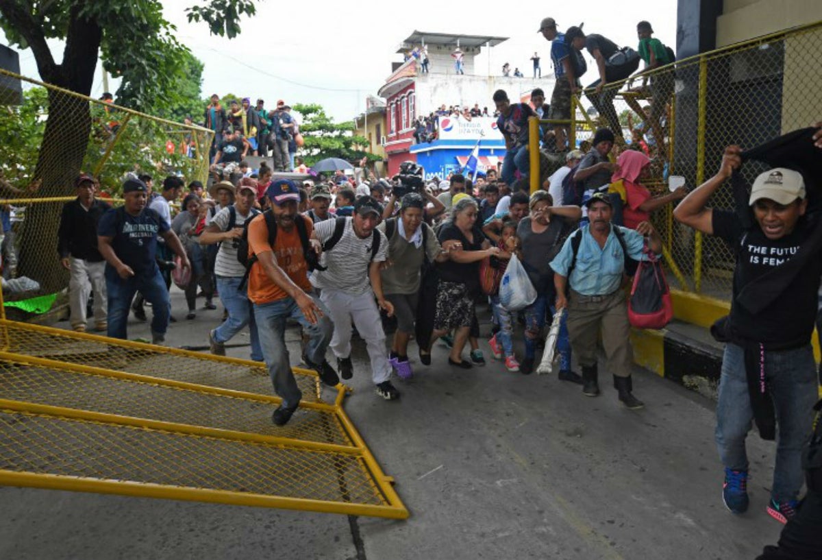 Caravana de migrantes hondureños hacia EE.UU.