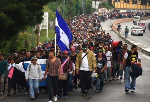 Caravana de migrantes hondureños hacia EE.UU.