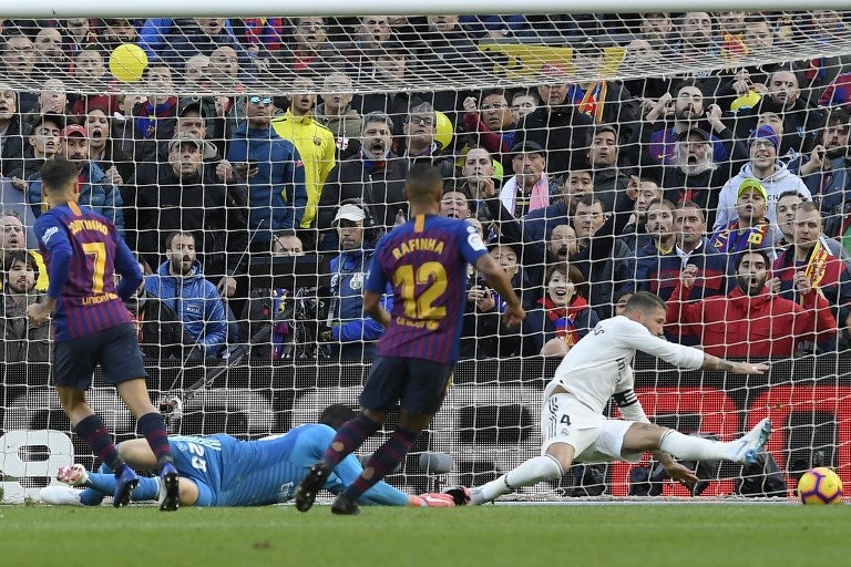 Phillipe Coutinho, autor del primer gol del Barcelona ante Real Madrid