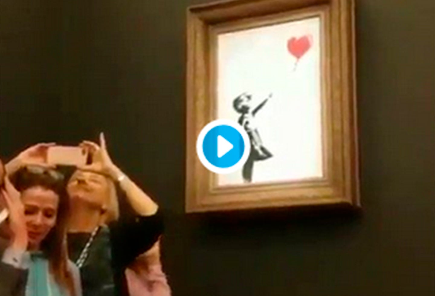 La obra de Banksy que se autodestruyó