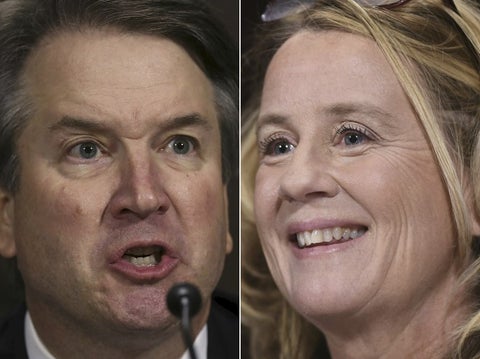 Brett Kavanaugh y Christine Blasey Ford