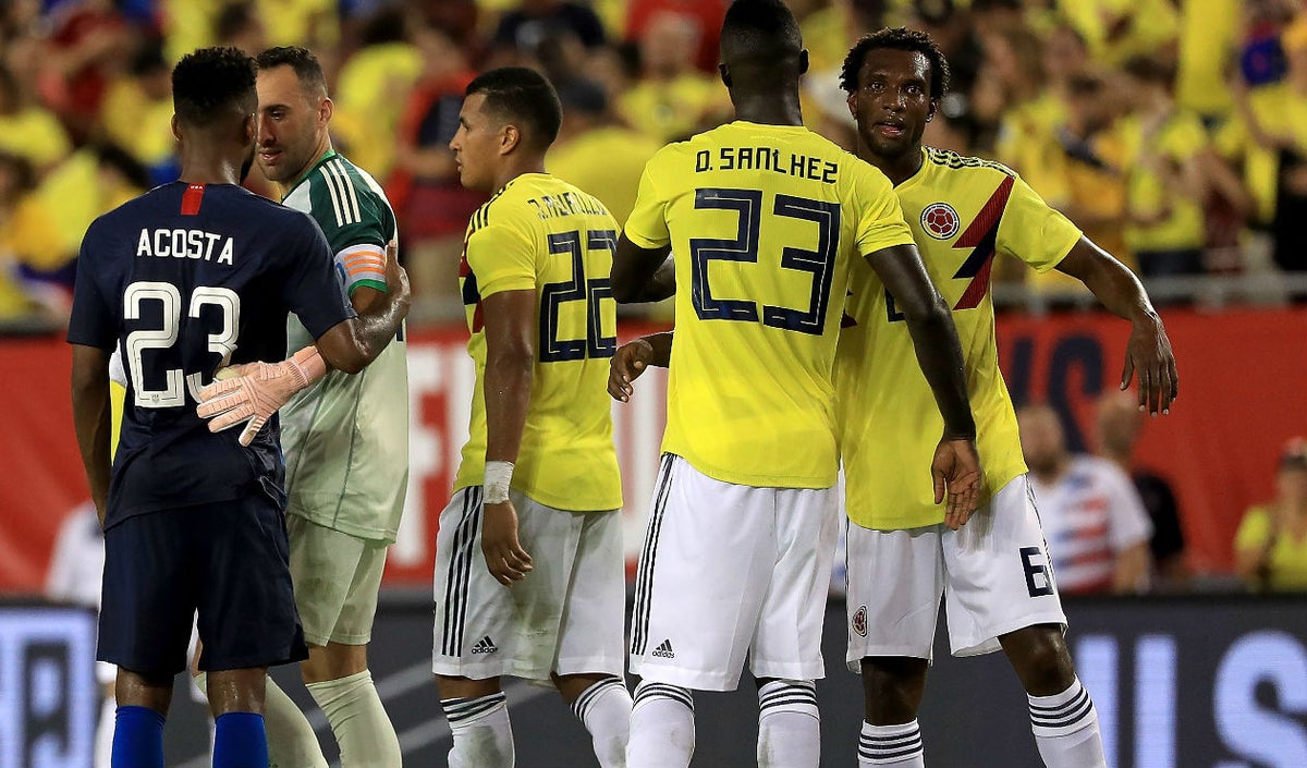 Selección Colombia ante Estados Unidos en la fecha FIFA