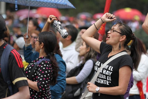 Marcha de maestros.