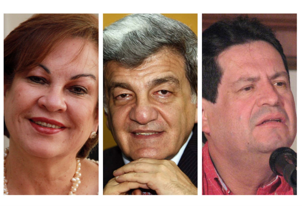 Consuelo González de Perdomo, Jorge Eduardo Gechem y Orlando Beltrán