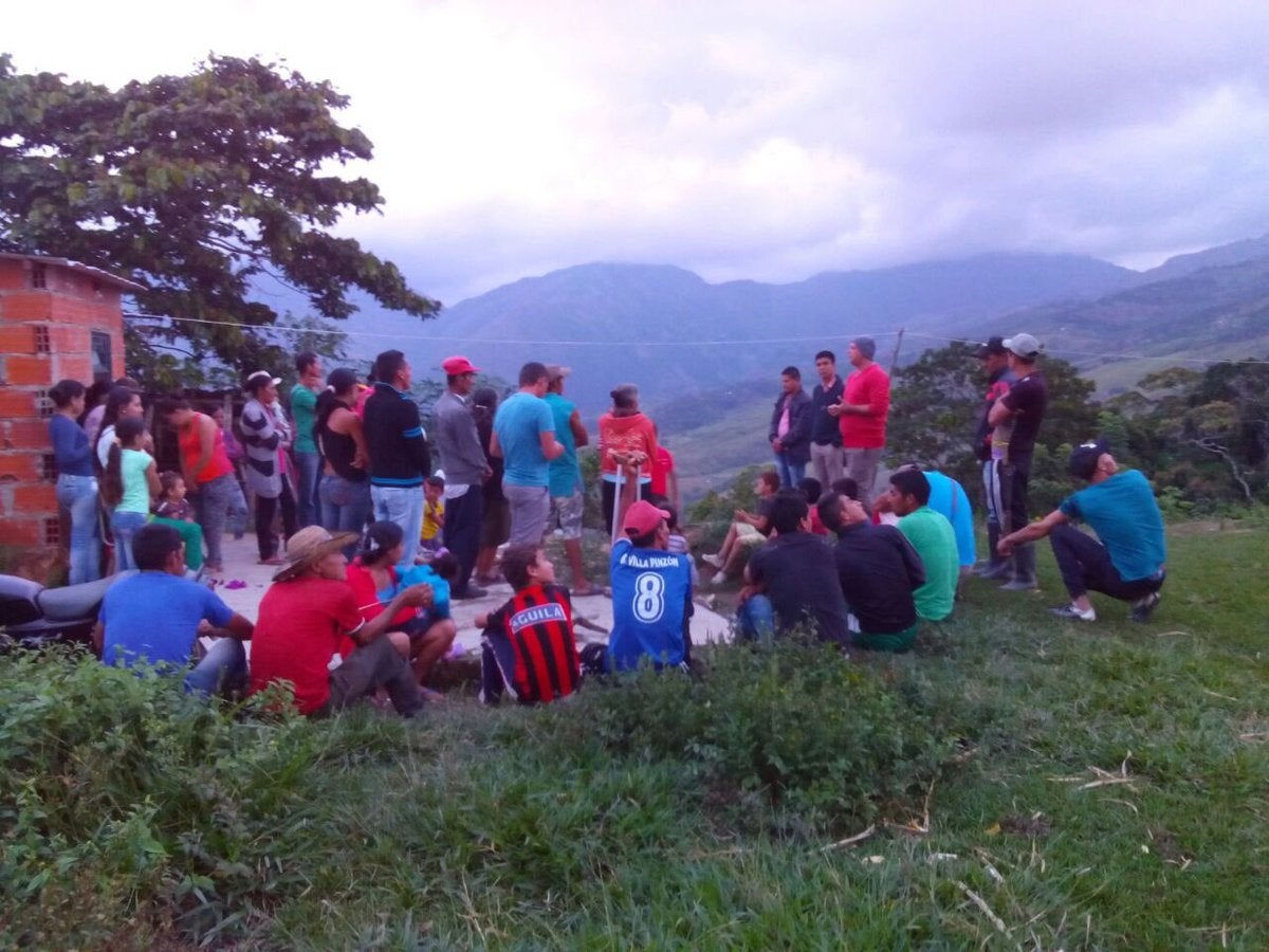 Comunidad desplazada del Catatumbo
