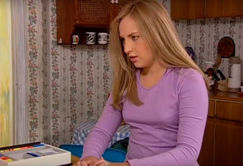 Ana Victoria Beltrán cuando interpretaba a Daniela Franco