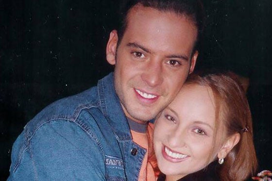 Ana Victoria Beltrán en compañía de Diego Cadavid
