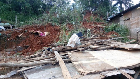 En el lugar de la emergencia fue declarada la calamidad pública.