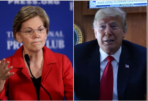 Elizabeth Warren y Donald Trump, enfrentados por raíces nativas