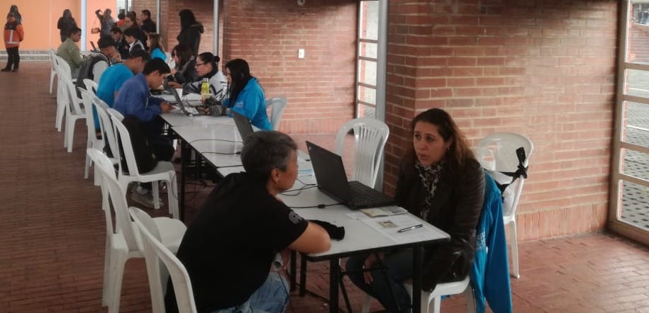 Feria de empleo 'Bogotá Trabaja' en la Plaza de los Artesanos