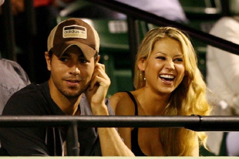 Enrique Iglesias y Anna Kúrnikova
