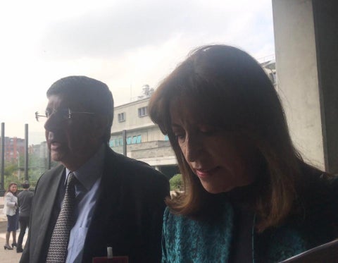 Martha Lucia Zamora en interrogatorio ante la Fiscalía