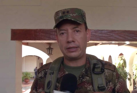 El general Luis Fernando Rojas.