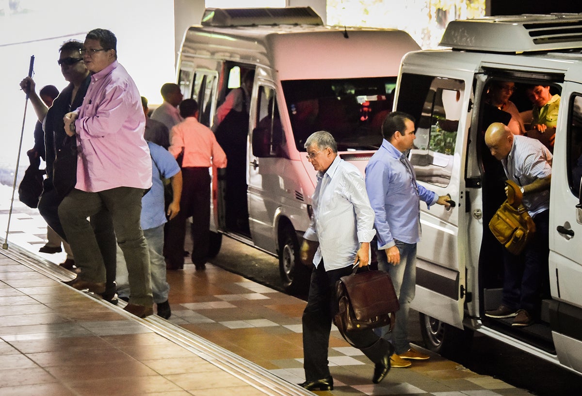 Integrantes de las Farc, en La Habana (Cuba), el 23 de julio de 2015