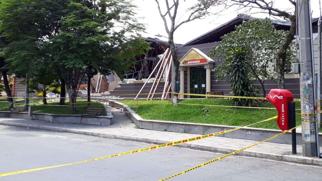 Iglesia, Itagüí, Desplome