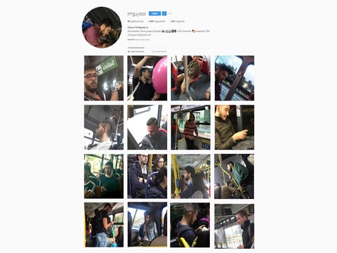 Cuenta de Instagram de 'los más guapo' de Transmilenio