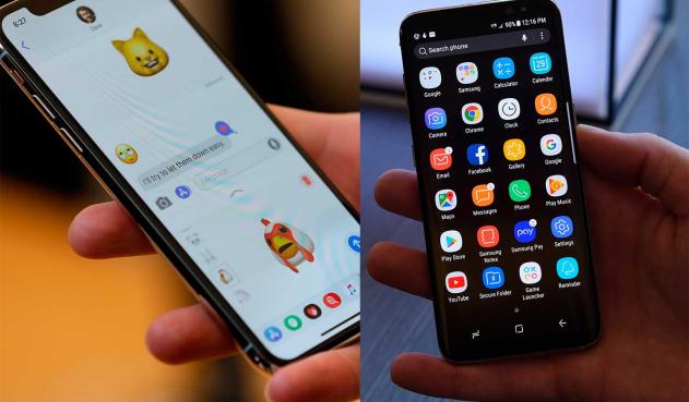 iPhone x y Samsung Galaxy S, equipos destacados de las marcas.