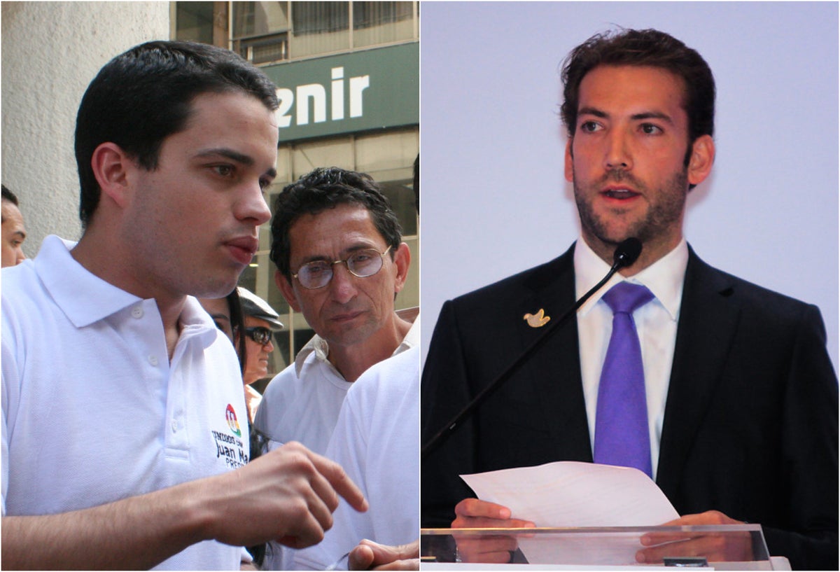 Jerónimo Uribe y Martín Santos, hijos de Álvaro Uribe y Martín Santos, respectivamente