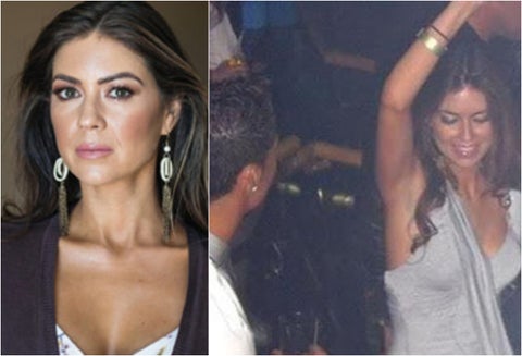 Kathryn Mayorga, denunciante de Cristiano Ronaldo. A la derecha juntos en Las Vegas (Estados Unidos)