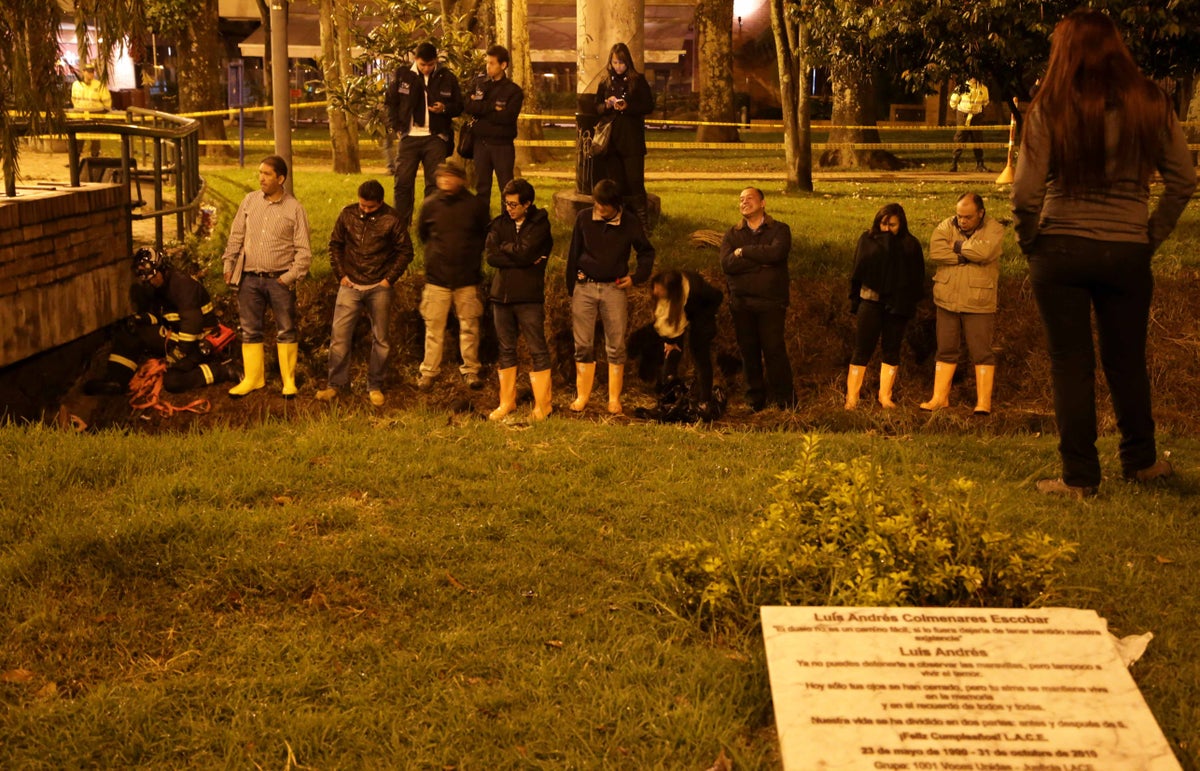 Caño donde murió Luis Andrés Colmenares