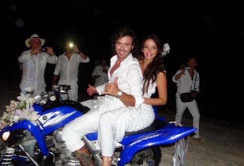 Maleja Restrepo y Tatán Mejía en su boda