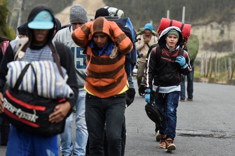 Migrantes venezolanos en Colombia