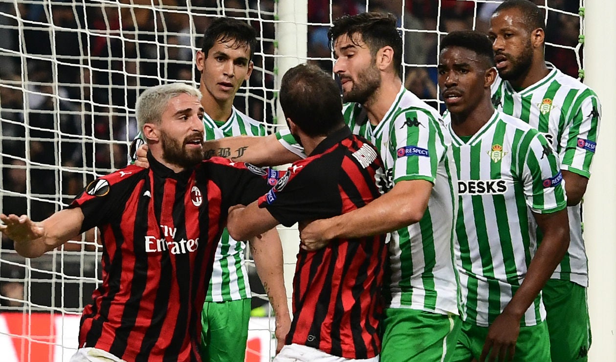 Real Betis derrotó al Milan