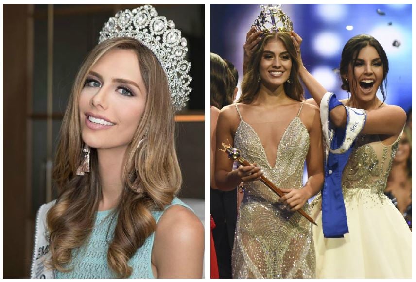 Miss España y Miss Colombia