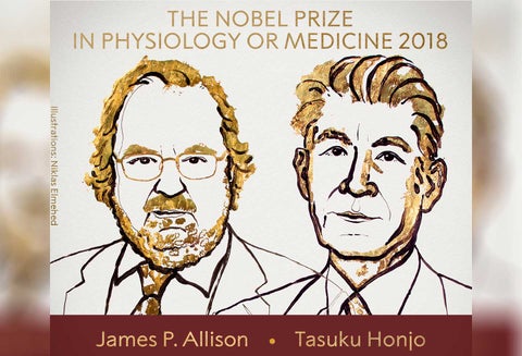 James P. Allison y Tasuku Honjo ganan Nobel de Medicina