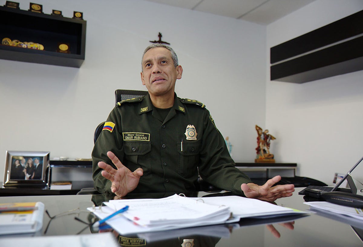 El mayor general Ómar Rubiano Castro, director de seguridad ciudadana de la Policía Nacional