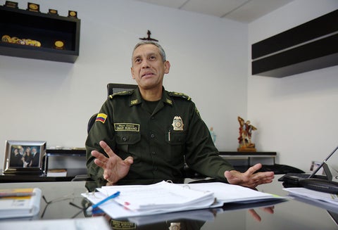 El mayor general Ómar Rubiano Castro, director de seguridad ciudadana de la Policía Nacional
