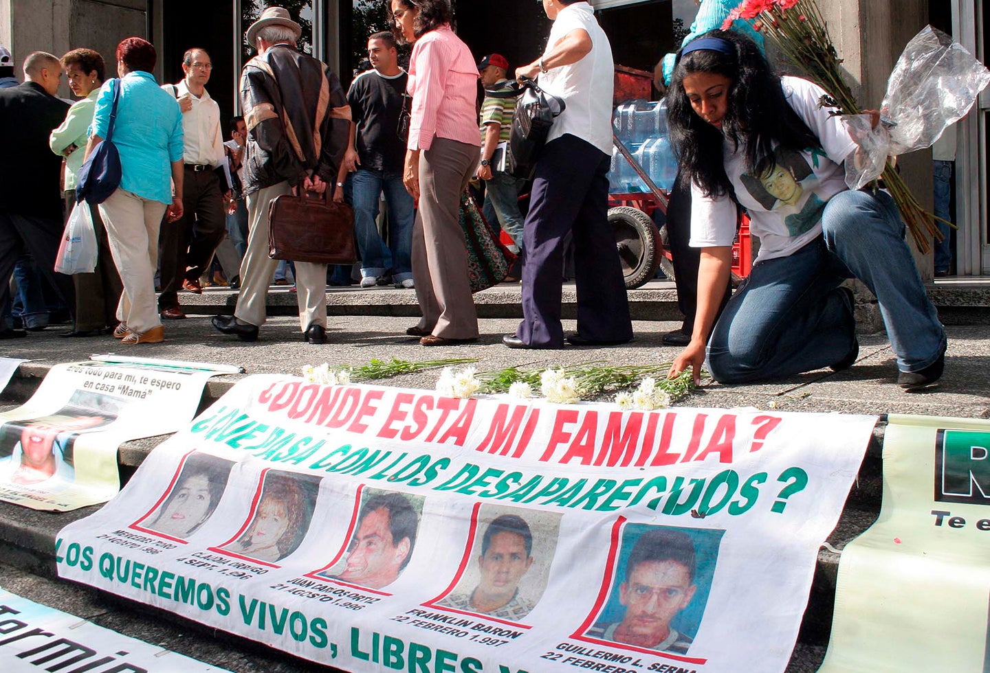 Familiares en Medellín de las personas víctimas del conflicto