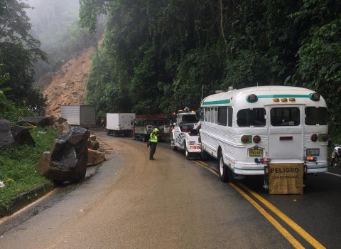 Habilitaron paso a un carril en la Autopsita Medellín-Bogotá
