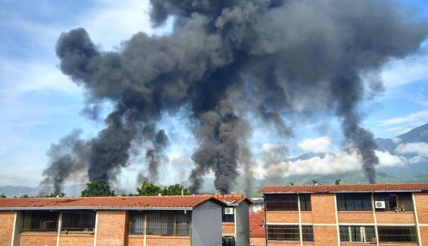 Incendio planta petrolera PDVSA