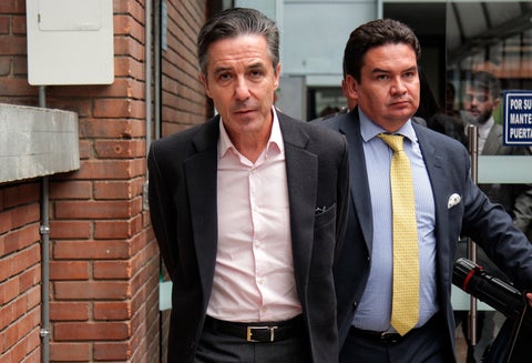 Roberto Prieto Uribe y Marlon Díaz, su abogado defensor, en Bogotá