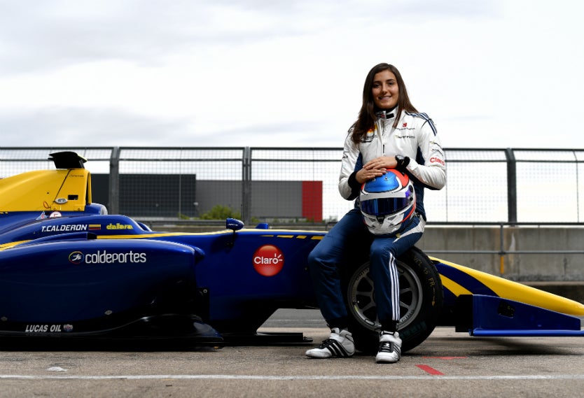 La primera oportunidad que tuvo Tatiana Calderón fue en el autódromo mexicano de F1 Hermanos Rodríguez.