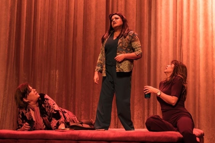 Carmenza González, Marcela Benjumea y Marcela Gallego