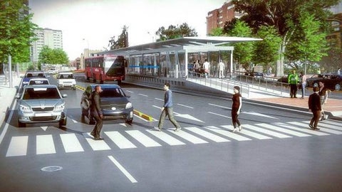 Transmilenio por la carrera Séptima