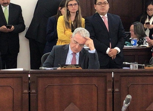 Álvaro Uribe en la Comisión Primera del Senado