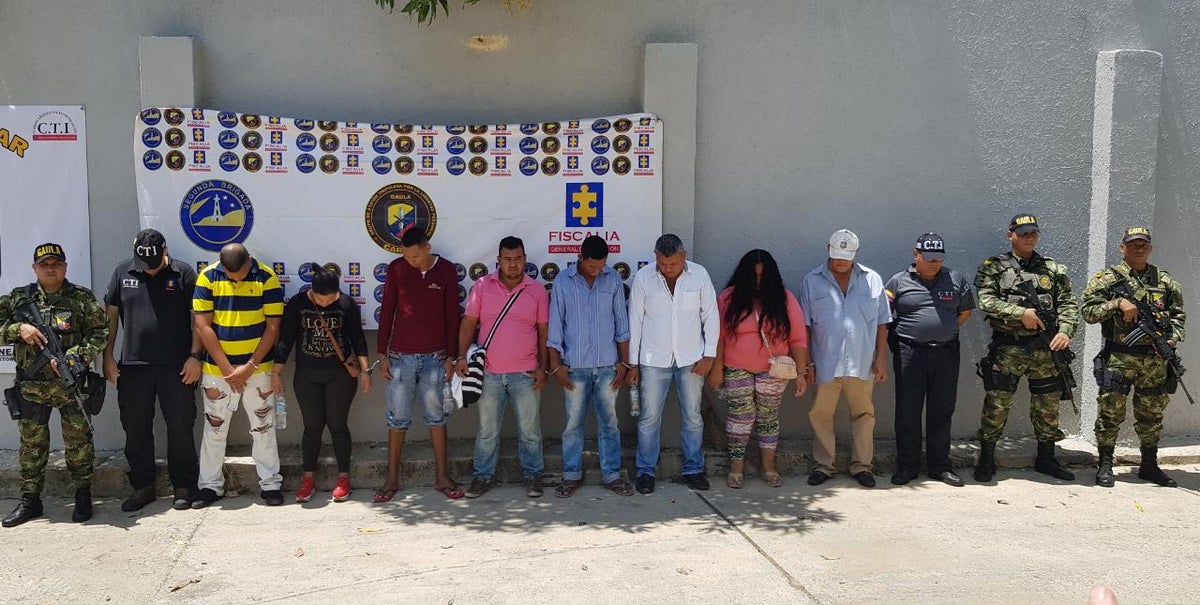 Los capturados cometían extorsiones y otros delitos en la Costa
