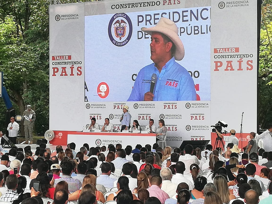 Presidente Iván Duque, en Garzón, Huila.