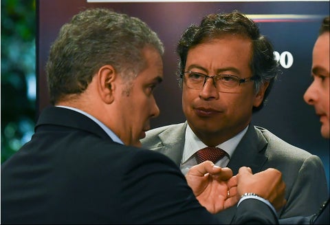 Iván Duque y Gustavo Petro.