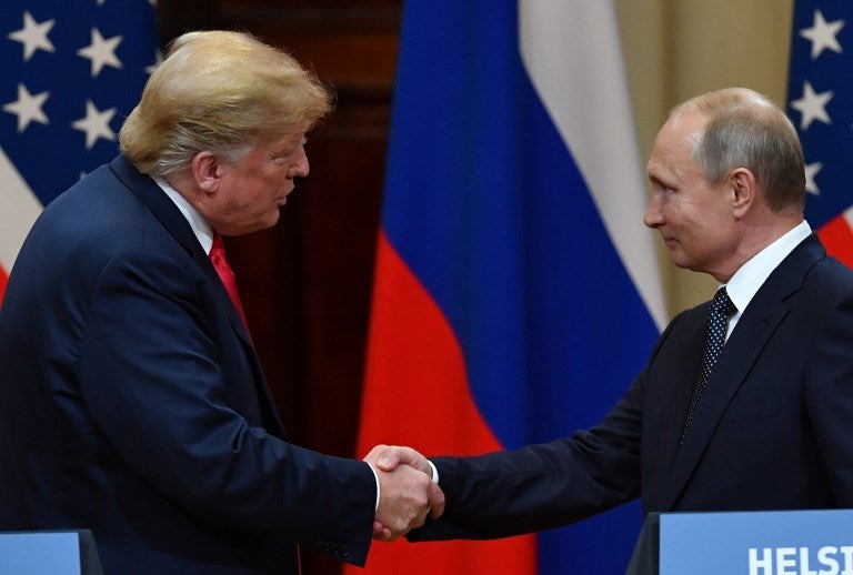 Donald Trump y Vladimir Putin, presidentes de Estados Unidos y Rusia