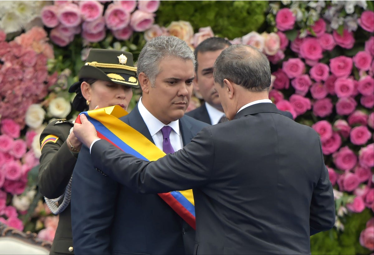 Iván Duque y Ernesto Macías.