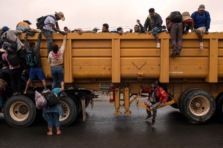 Caravana migrantes centroamericanos