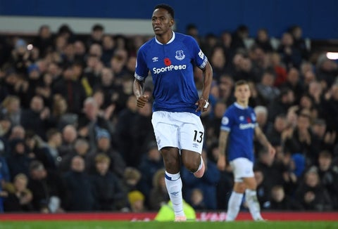 Yerry Mina, central colombiano del Everton inglés
