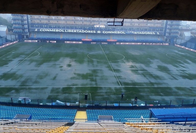 La Bombonera inundada