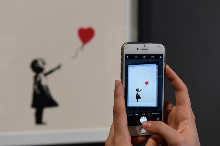Girl with Red Balloon, obra de Banksy