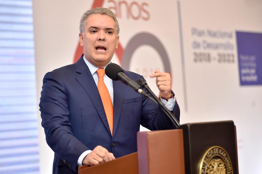 El presidente Iván Duque advirtió que ciertos sectores políticos quieren sabotear las marchas de estudiantes.