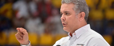 Iván Duque, presidente de los colombianos en medio de un taller 'Construyendo País'.